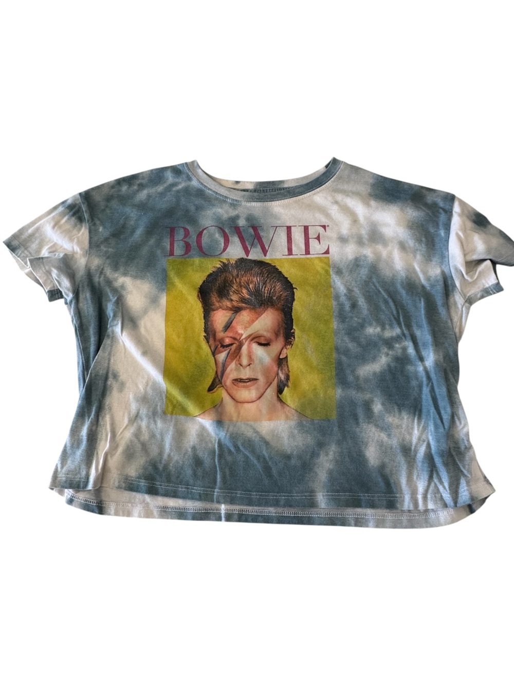 David Bowie Ziggy Stardust Women’s M Graphic Tie-Dye T-Shirt MINTY